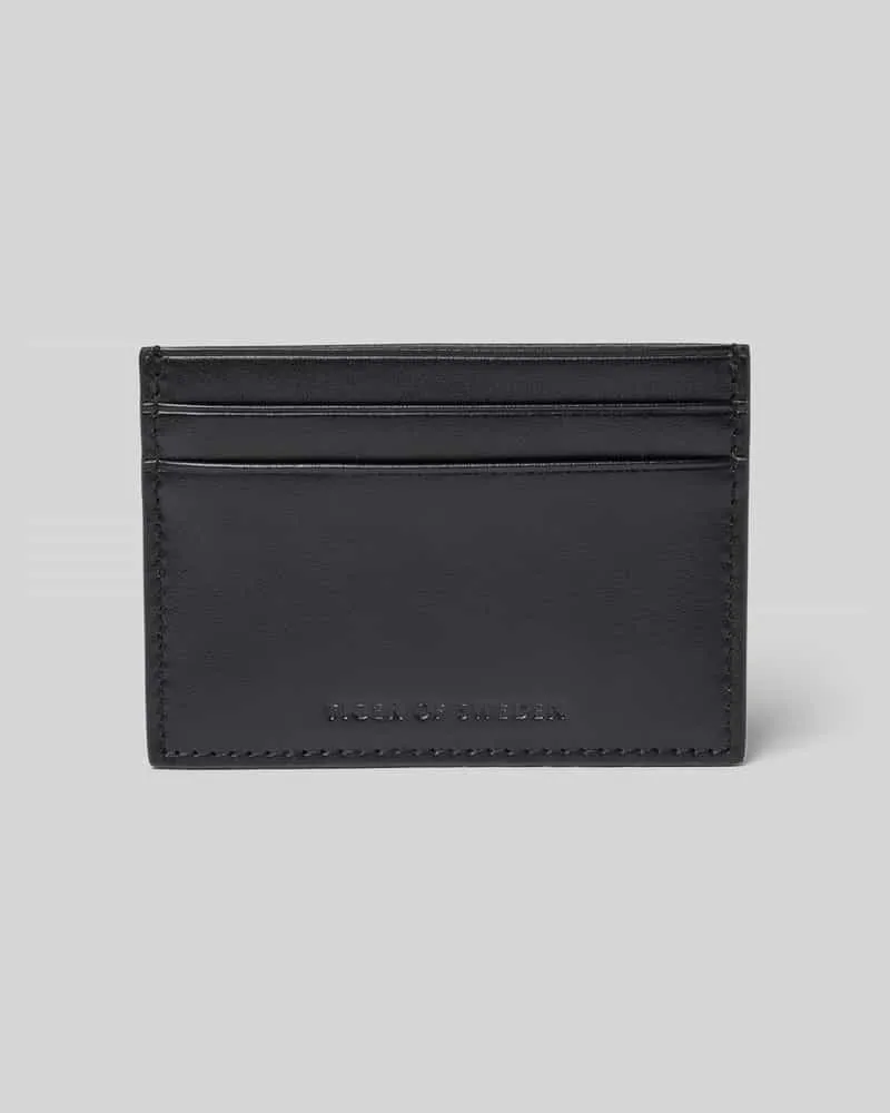 Tiger of Sweden Kartenetui aus Leder mit Label-Prägung Modell 'WAKE 