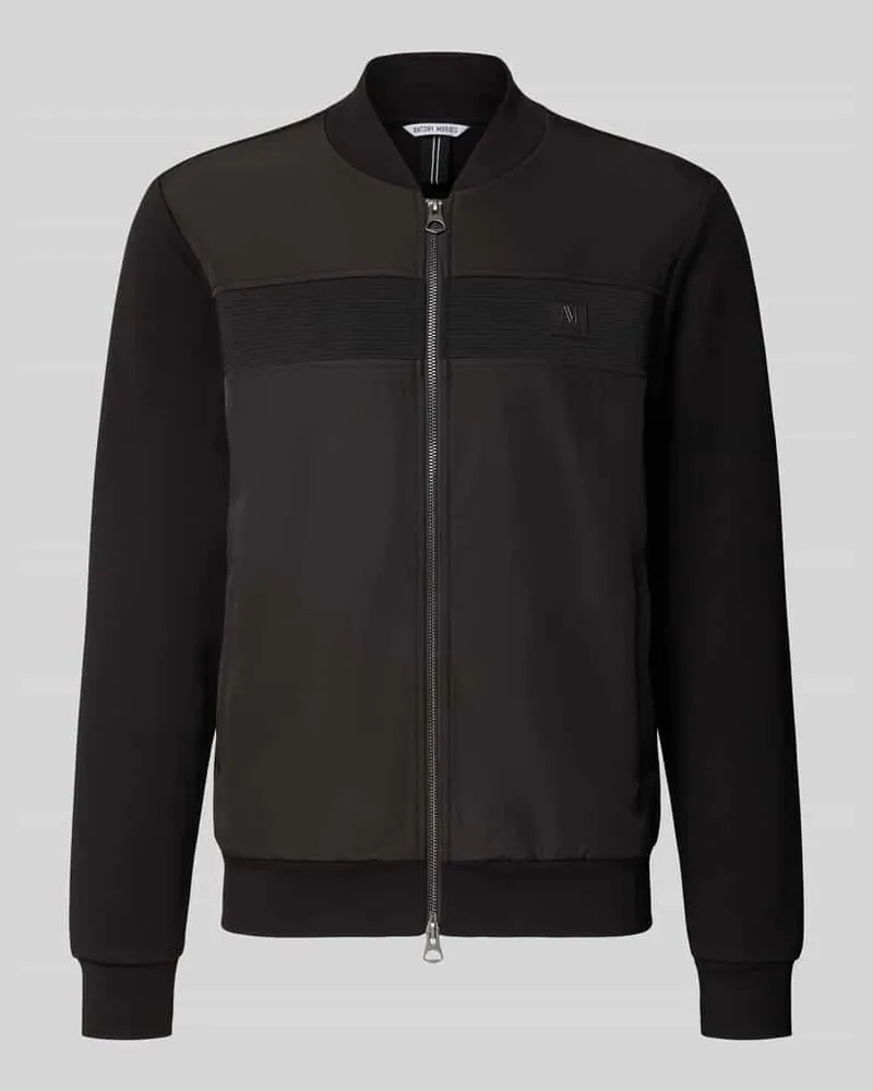 Antony Morato Sweatjacke mit Zweiwege-Reißverschluss Black
