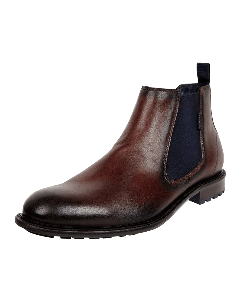 Bugatti Chelsea Boots aus Leder Mittelbraun