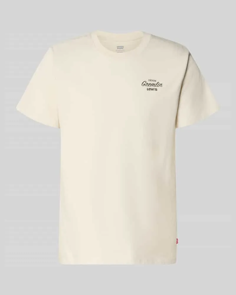 Levi's Relaxed Fit T-Shirt aus reiner Baumwolle Ecru