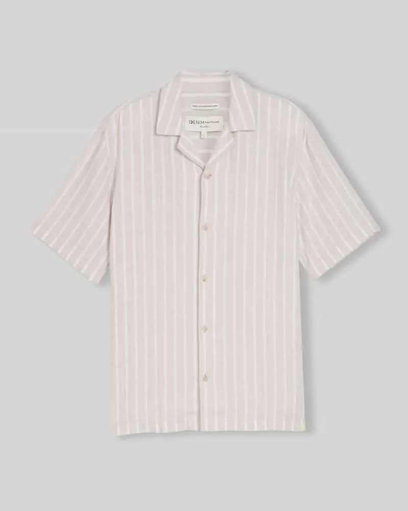 Tom Tailor Relaxed Fit Freizeithemd aus Viskose-Leinen-Mix Beige