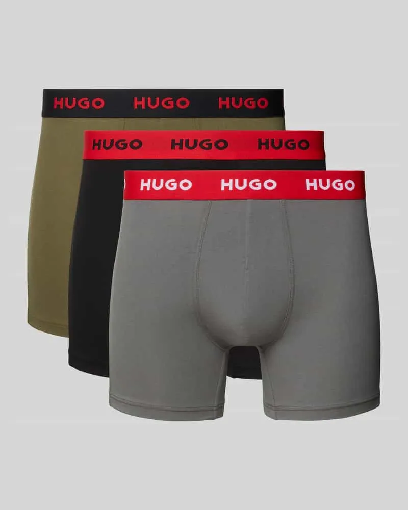 HUGO BOSS Trunks aus Baumwoll-Mix im 3er-Pack 