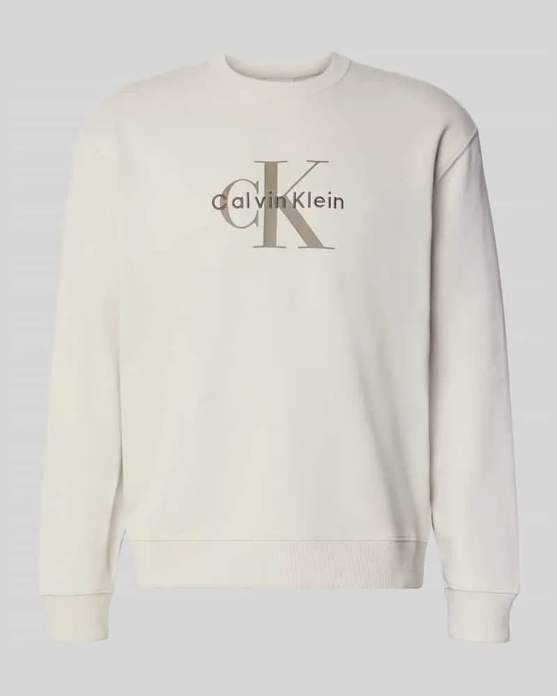 Calvin Klein Regular Fit Sweatshirt mit Logo-Print Modell 'Terry 