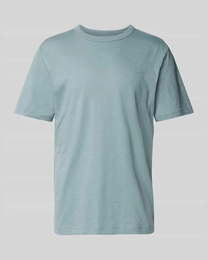 Tom Tailor Regular Fit T-Shirt aus reiner Baumwolle mit gummiertem Logo-Print 