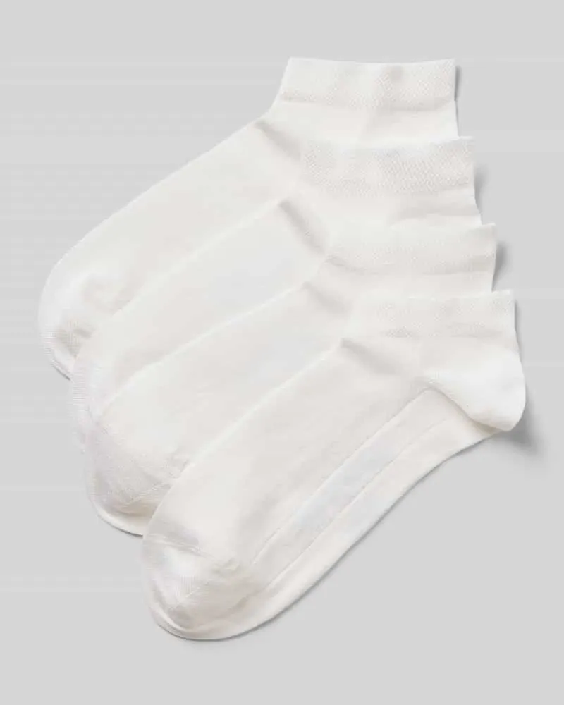Christian Berg Slim Fit Socken aus Viskose-Mix im 4er-Pack Weiss