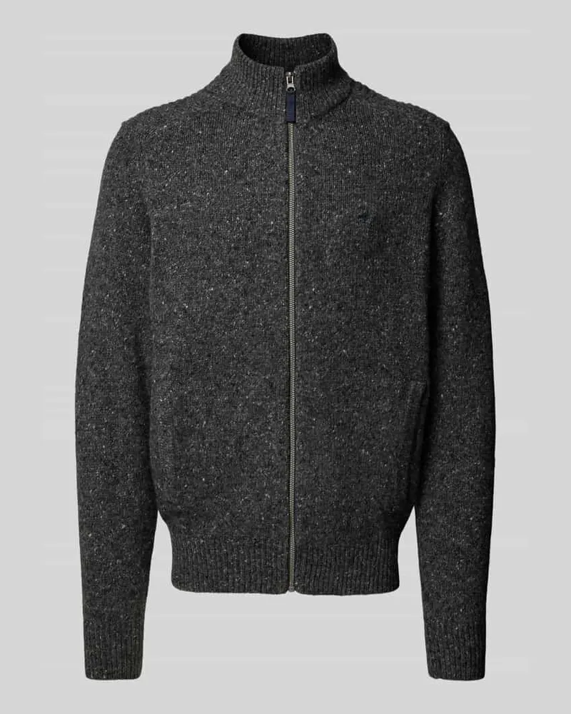 Fynch-Hatton Cardigan mit Logo-Stitching 