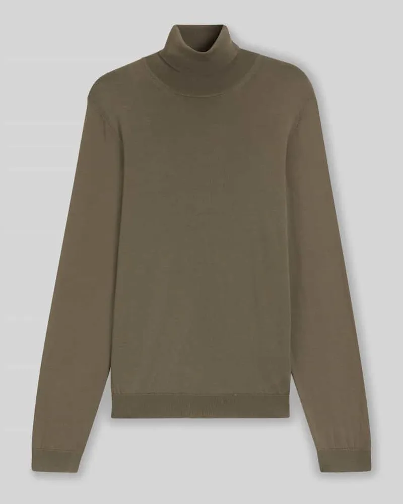 HUGO BOSS Regular Fit Rollkragenpullover aus reiner Schurwolle Modell 'MUSSO 