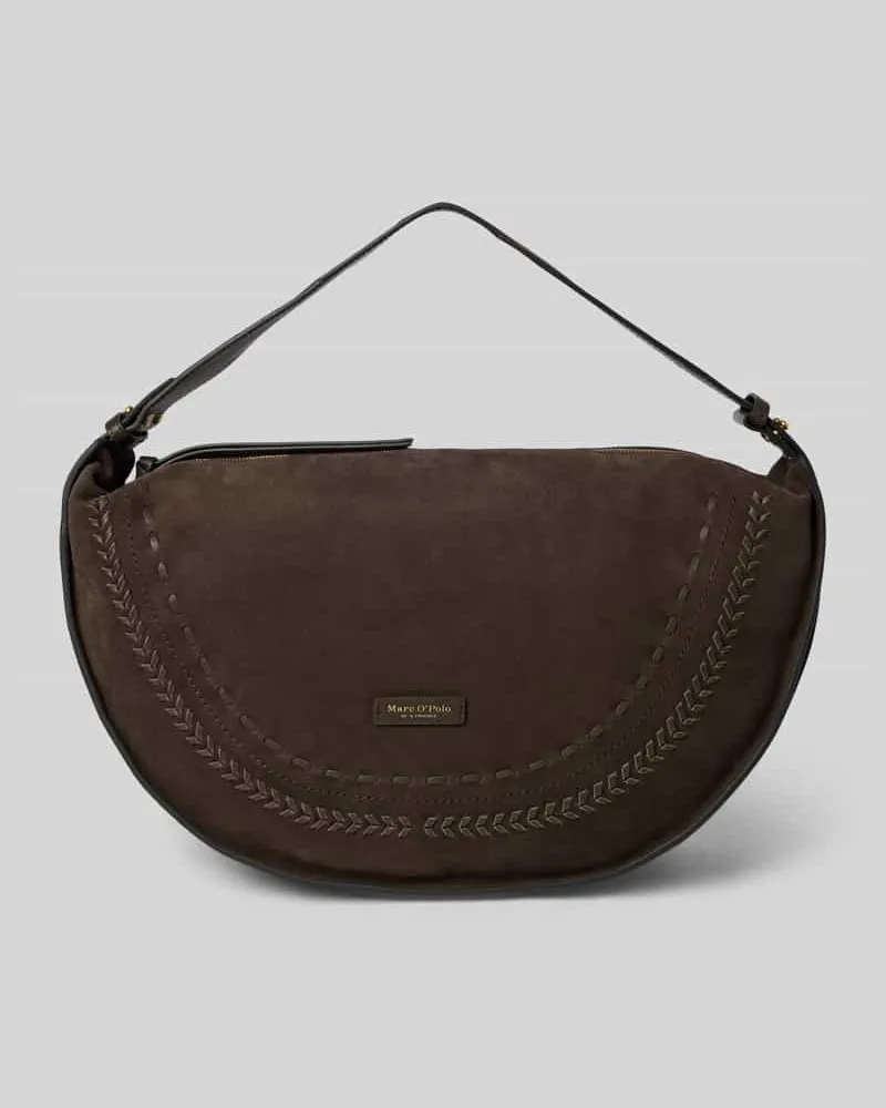 HUGO BOSS Umhängetasche mit Label-Prägung Modell 'RAY_BIG NS Mittelbraun