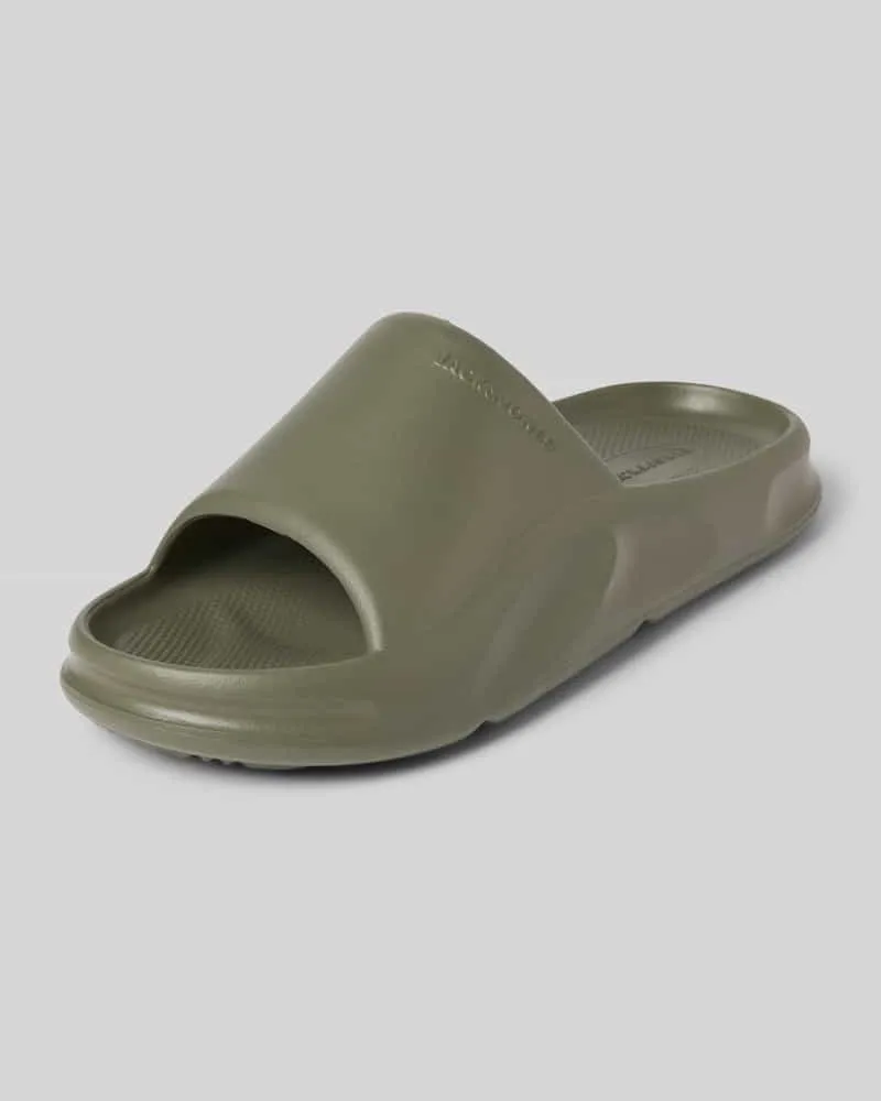 Jack & Jones Slides mit Label-Detail 