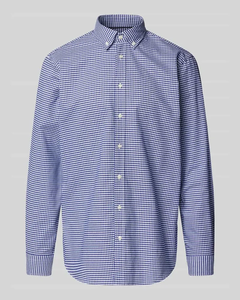 Christian Berg Regular Fit Freizeithemd mit Button-Down-Kragen 
