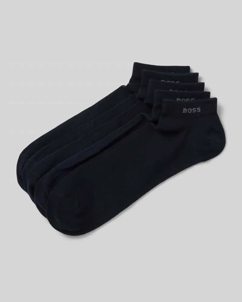 HUGO BOSS Sneakersocken mit Label-Detail im 5er-Pack 