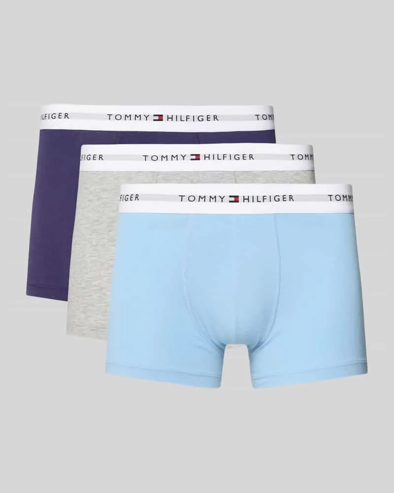 Tommy Hilfiger Trunks aus Baumwoll-Mix im 3er-Pack Hellblau