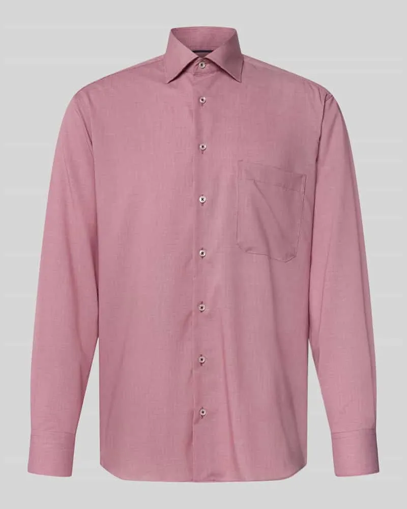 Eterna Comfort Fit Business-Hemd mit Kentkragen Rot