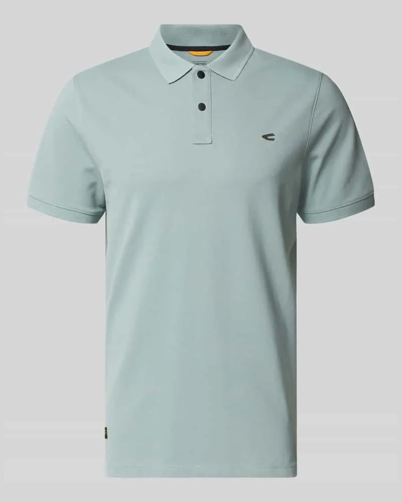 Camel Active Regular Fit Poloshirt in unifarbenem Design Ocean