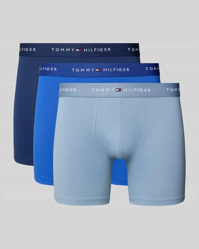 Tommy Hilfiger Regular Fit Trunks mit Label Bund im 3er-Pack 
