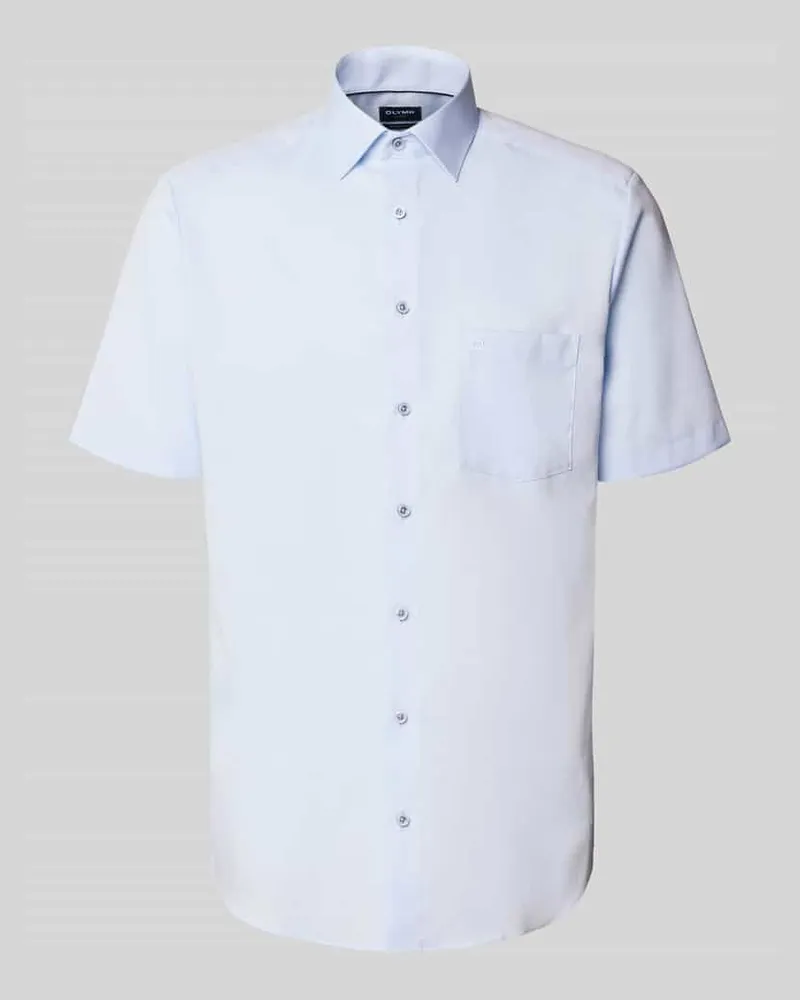 Olymp Modern Fit Business-Hemd mit Kentkragen Bleu