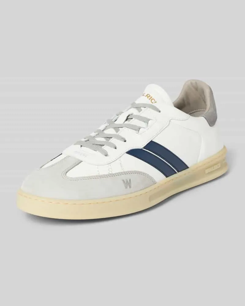 Woolrich Sneaker aus Leder im Retro-Look Weiss