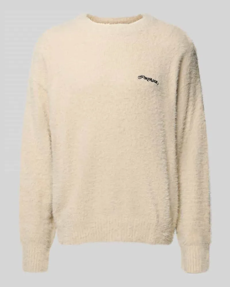 PEGADOR Strickpullover mit Rundhalsausschnitt Modell 'Vernen Ecru