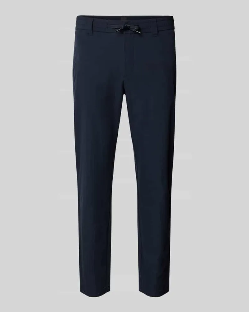 HUGO BOSS Tapered Chino mit Tunnelzug Marine