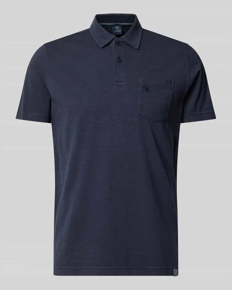 Lerros Regular Fit Poloshirt mit Brusttasche Marine