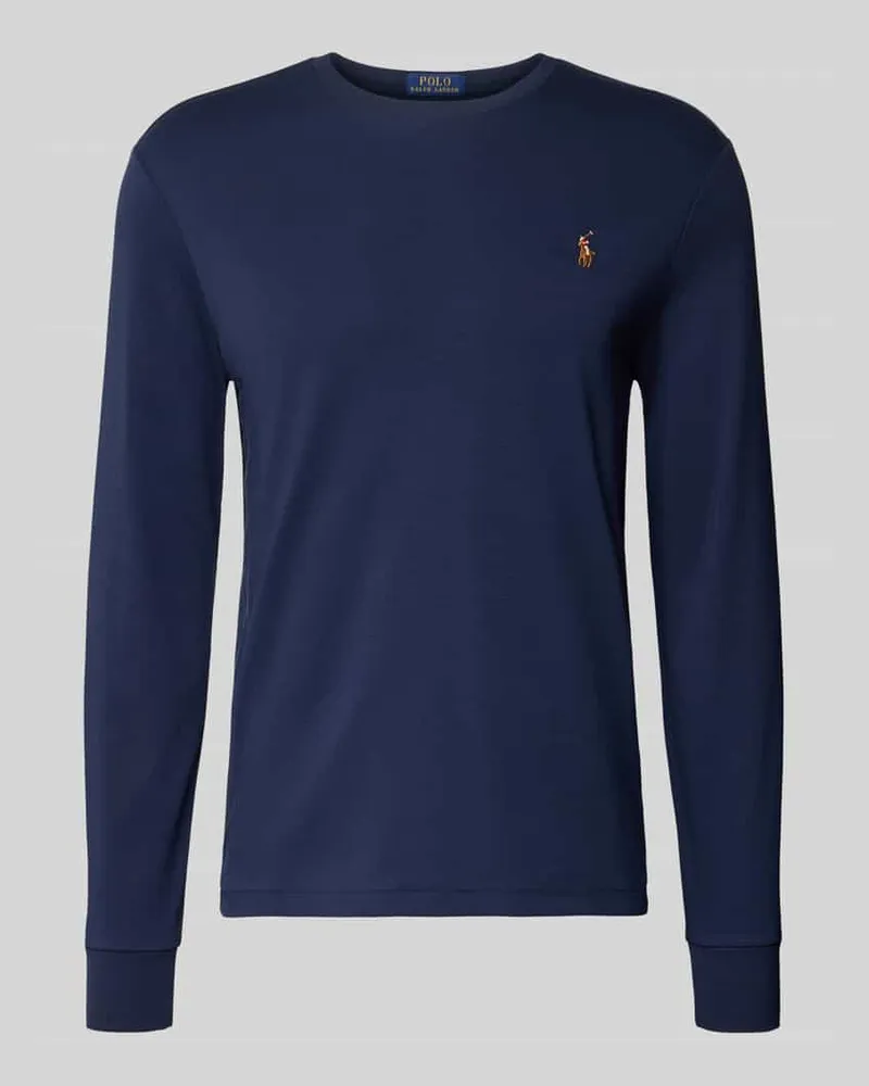 Ralph Lauren Longsleeve mit gerippten Abschlüssen Marine
