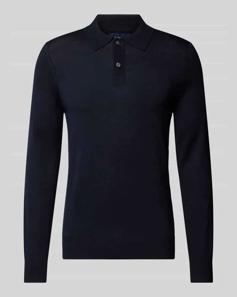 Christian Berg Slim Fit Strickpullover mit Polokragen 