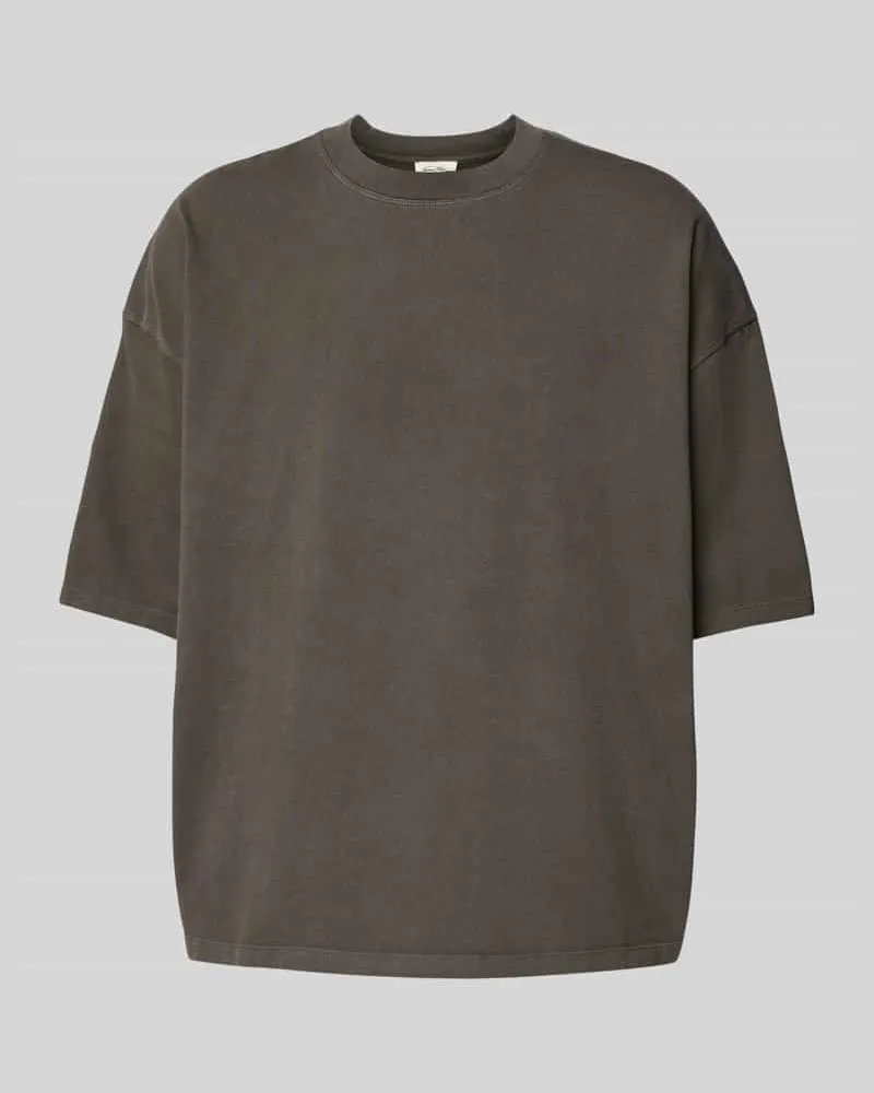 American Vintage Oversized T-Shirt aus reiner Baumwolle Mittelbraun