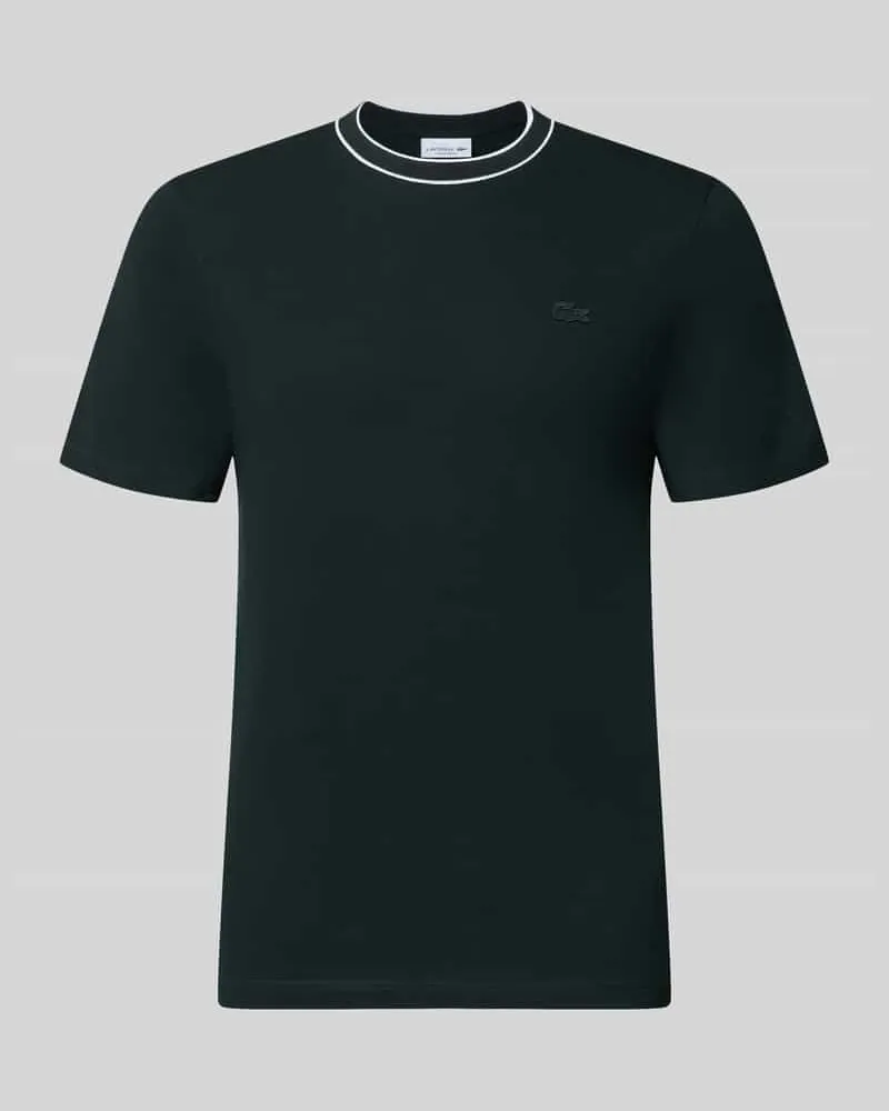 Lacoste Regular Fit T-Shirt aus Baumwoll-Mix Dunkelgruen