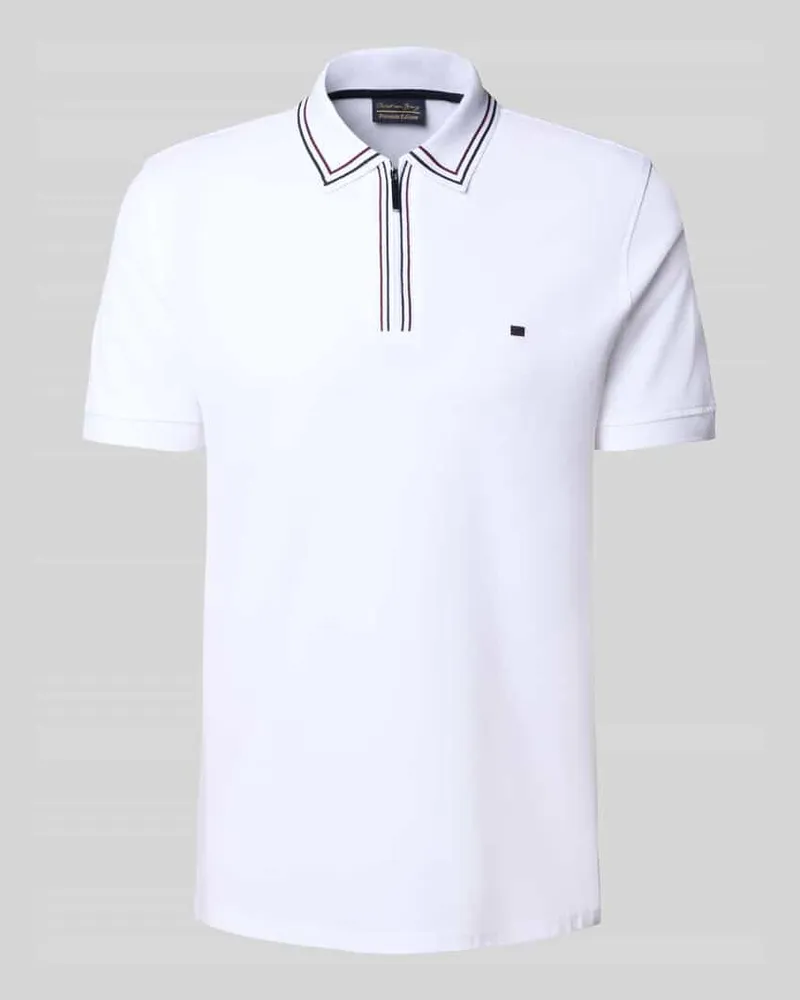 Christian Berg Regular Fit Poloshirt mit Reißverschluss 