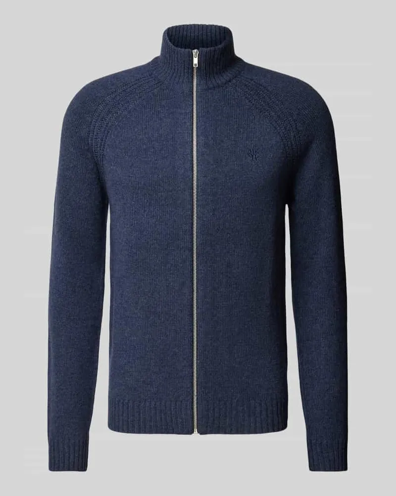McNeal Regular Fit Strickjacke mit Stehkragen Dunkelblau