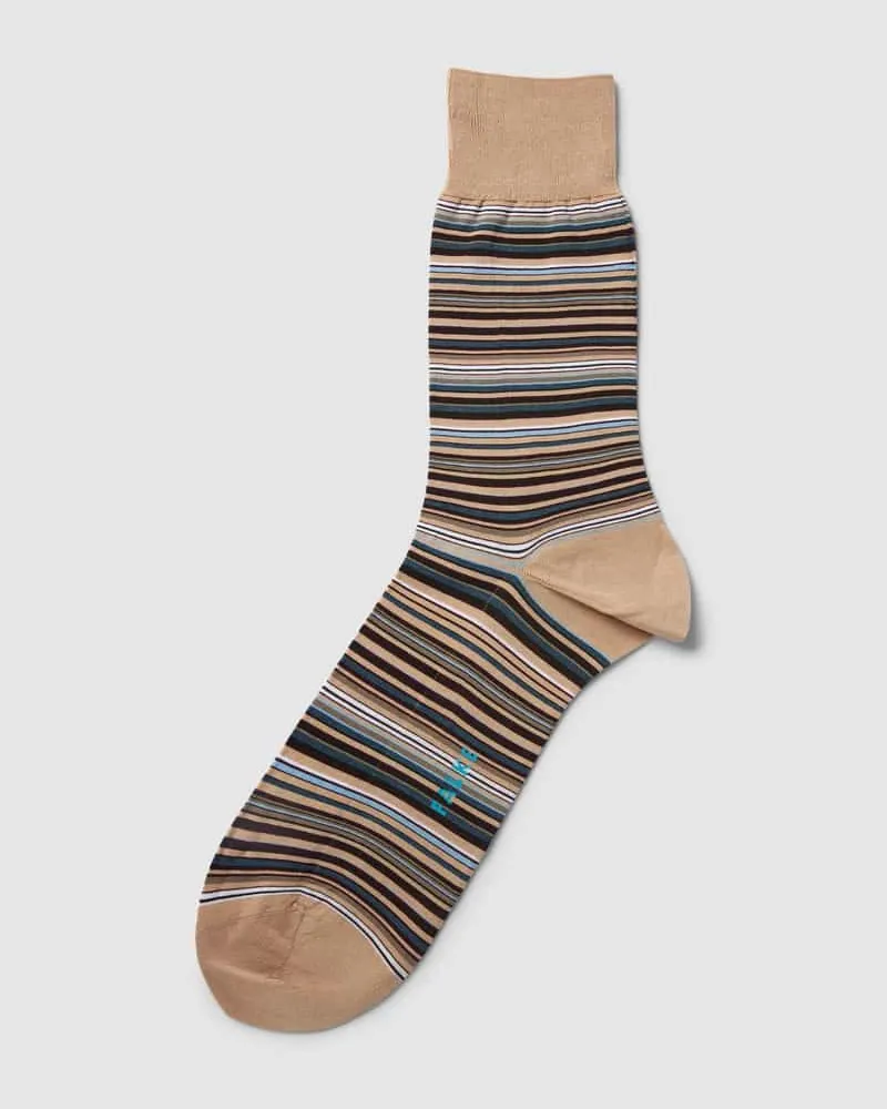 Falke Socken mit Streifenmuster Modell 'MICROBLOCK SOCK 
