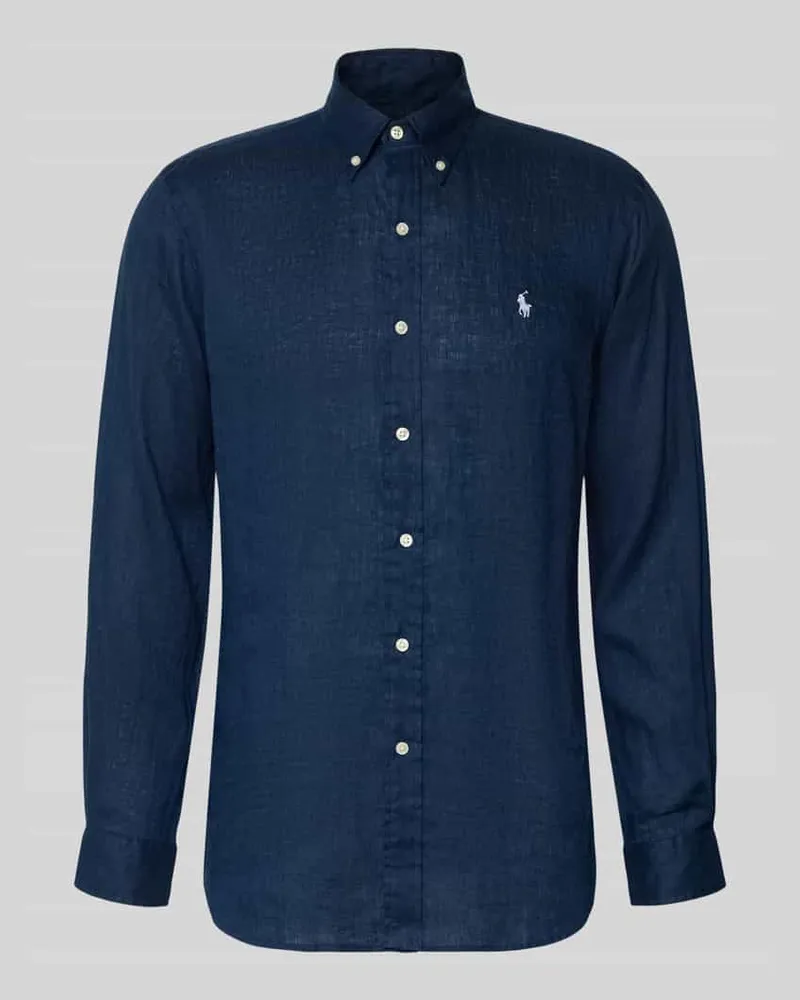 Ralph Lauren Regular Fit Freizeithemd aus reinem Leinen Marine