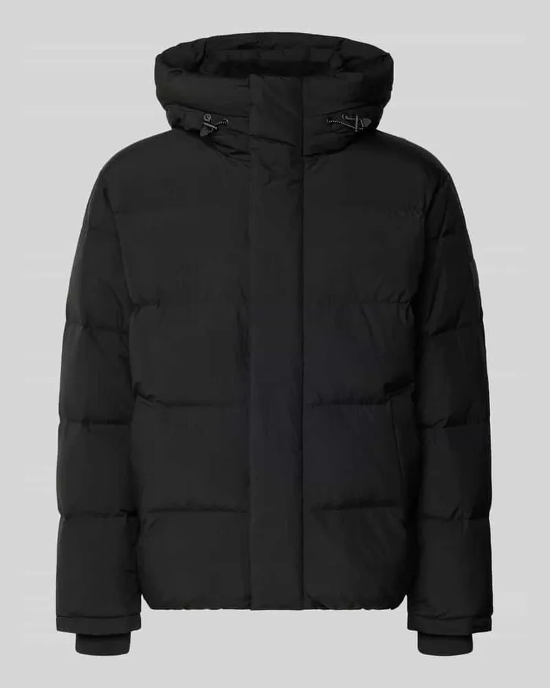 Tommy Hilfiger Regular Fit Steppjacke mit Kapuze Black
