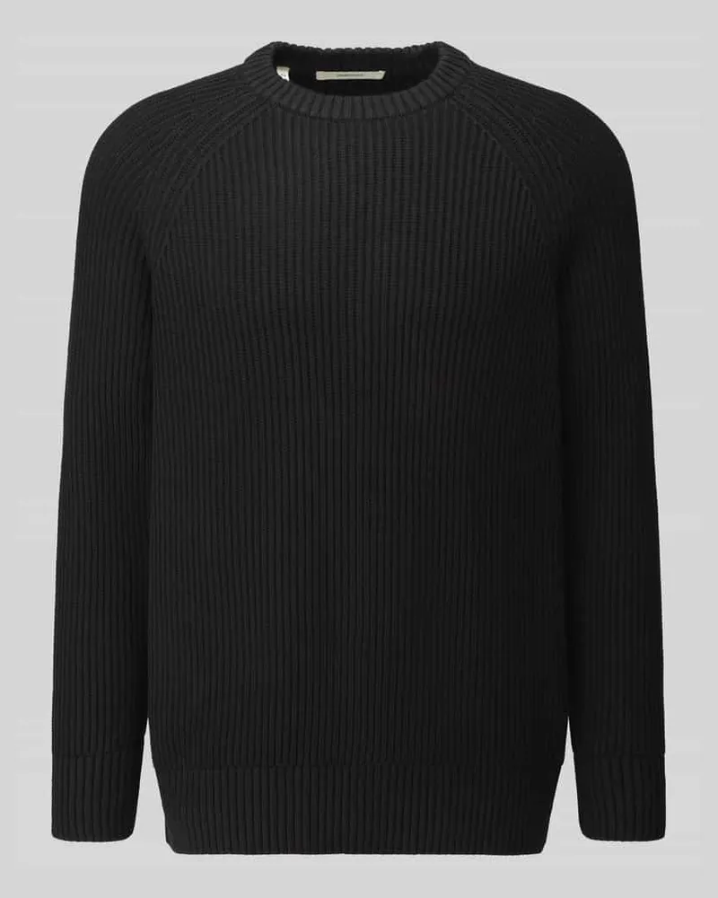 Selected Regular Fit Pullover aus reiner Baumwolle Modell 'BRAUN Black