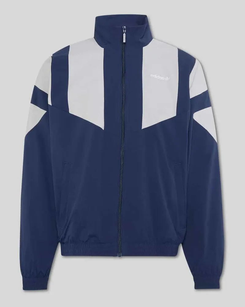 adidas Relaxed Fit Sweatjacke mit Label-Stitching Marine