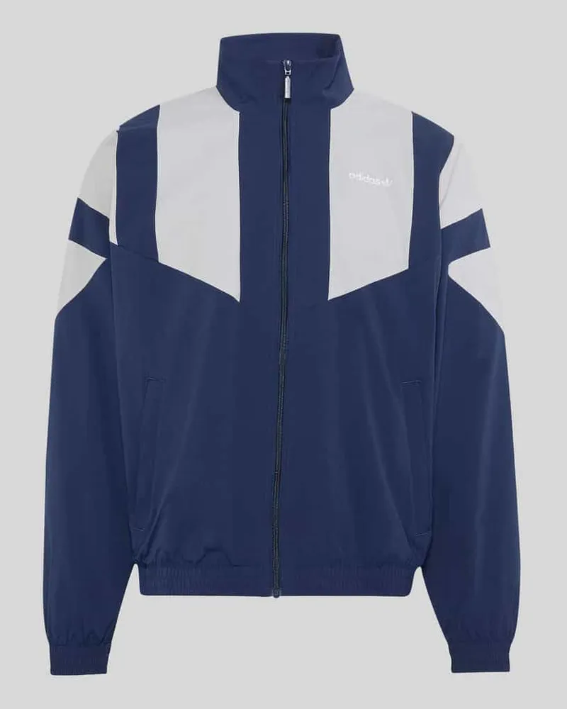 adidas Relaxed Fit Sweatjacke mit Label-Stitching Marine