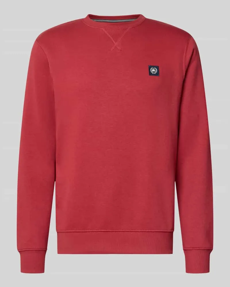 Lerros Regular Fit Sweatshirt aus Baumwoll-Mix Rot