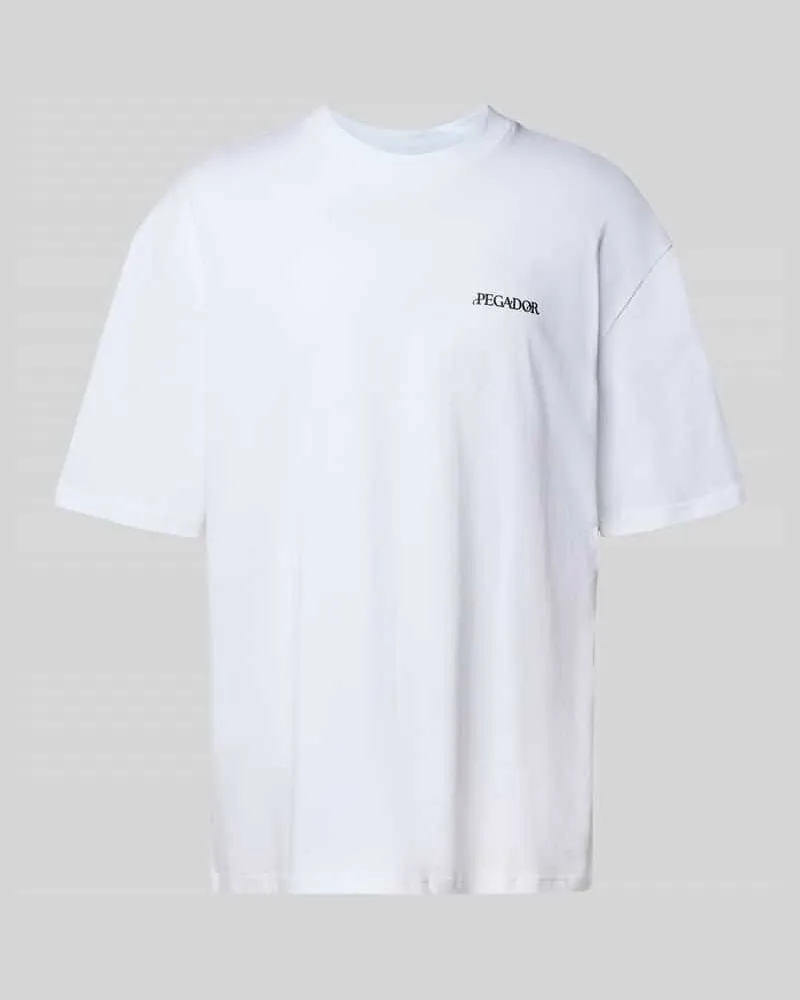 PEGADOR Oversized T-Shirt mit Label-Print Modell 'MILES 