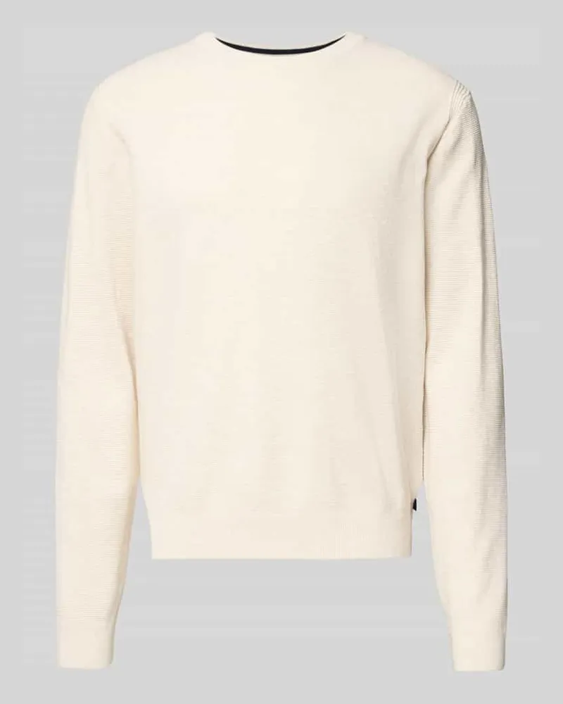 Tom Tailor Regular Fit Strickpullover aus reiner Baumwolle 