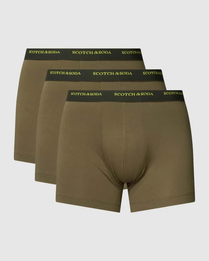 Scotch&Soda Trunks mit elastischem Logo-Bund im 3er-Pack 