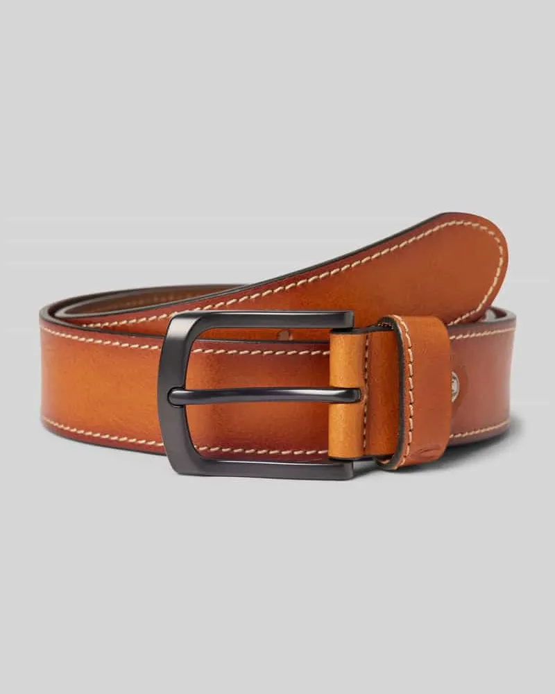 Camel Active Gürtel mit Label-Detail Cognac
