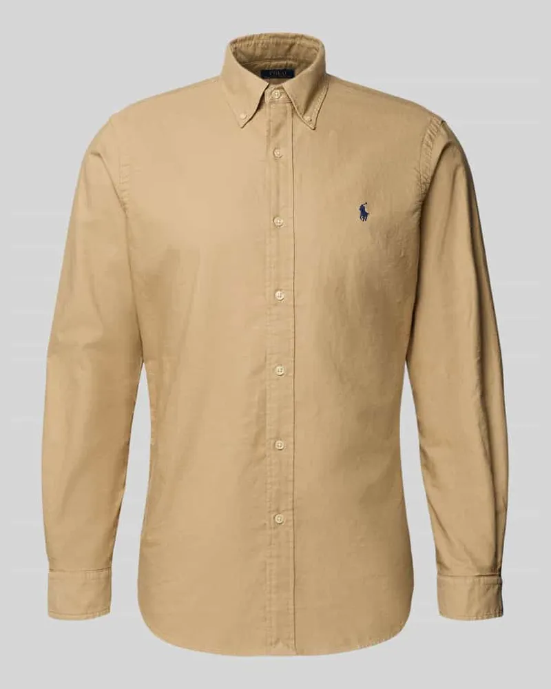Ralph Lauren Freizeithemd mit Knopfleiste Beige