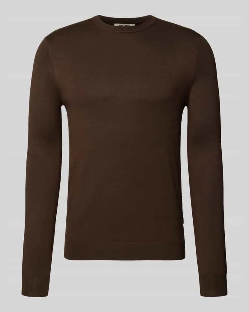 Only & Sons Regular Fit Strickpullover aus Viskose-Mix Modell 'WYLER 