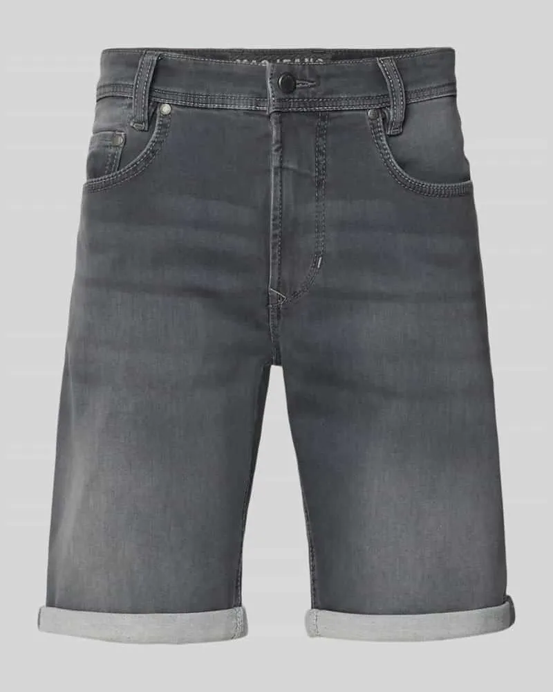 MAC Jeans Bermudas in Denim-Optik Dunkelgrau
