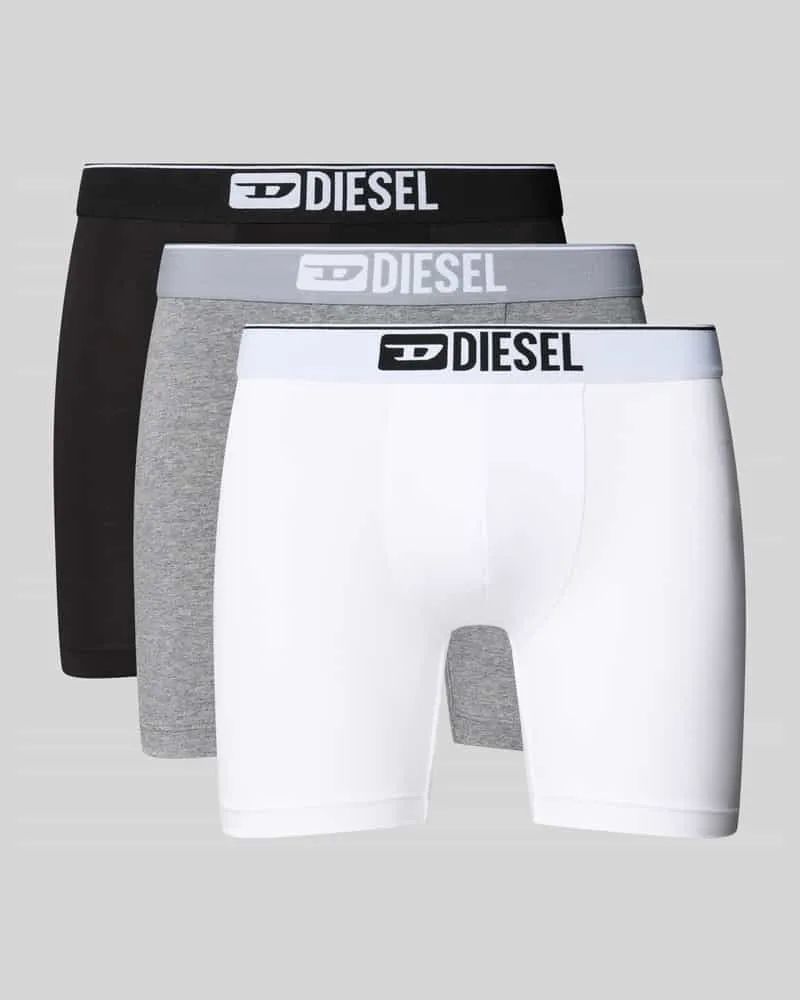 Diesel Trunks mit elastischem Logo-Bund im 3er-Pack 