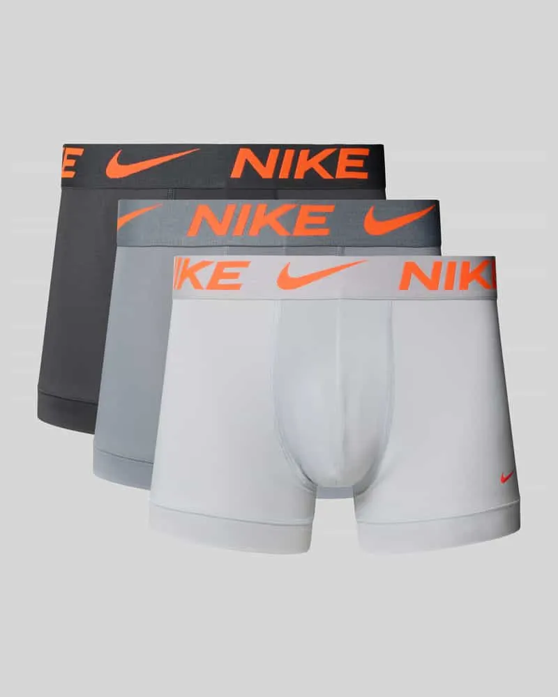 Nike Micro Trunks im 3er-Pack mit Logo-Bund Hellgrau