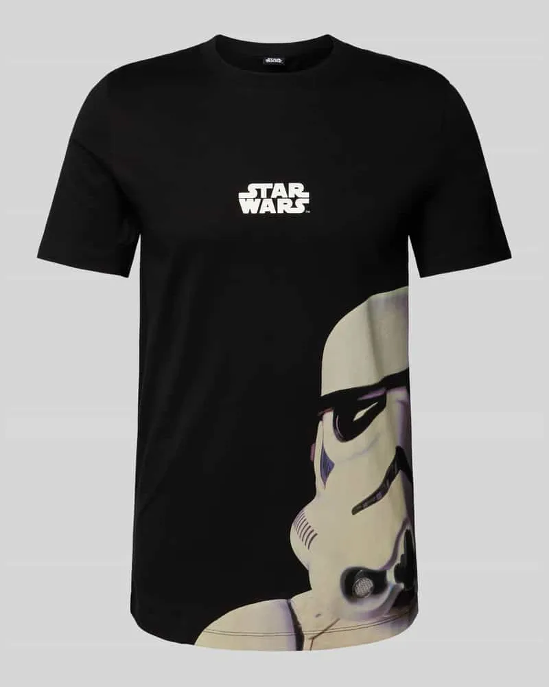 S.Oliver Regular Fit T-Shirt aus Baumwolle mit Starwars®-Print 