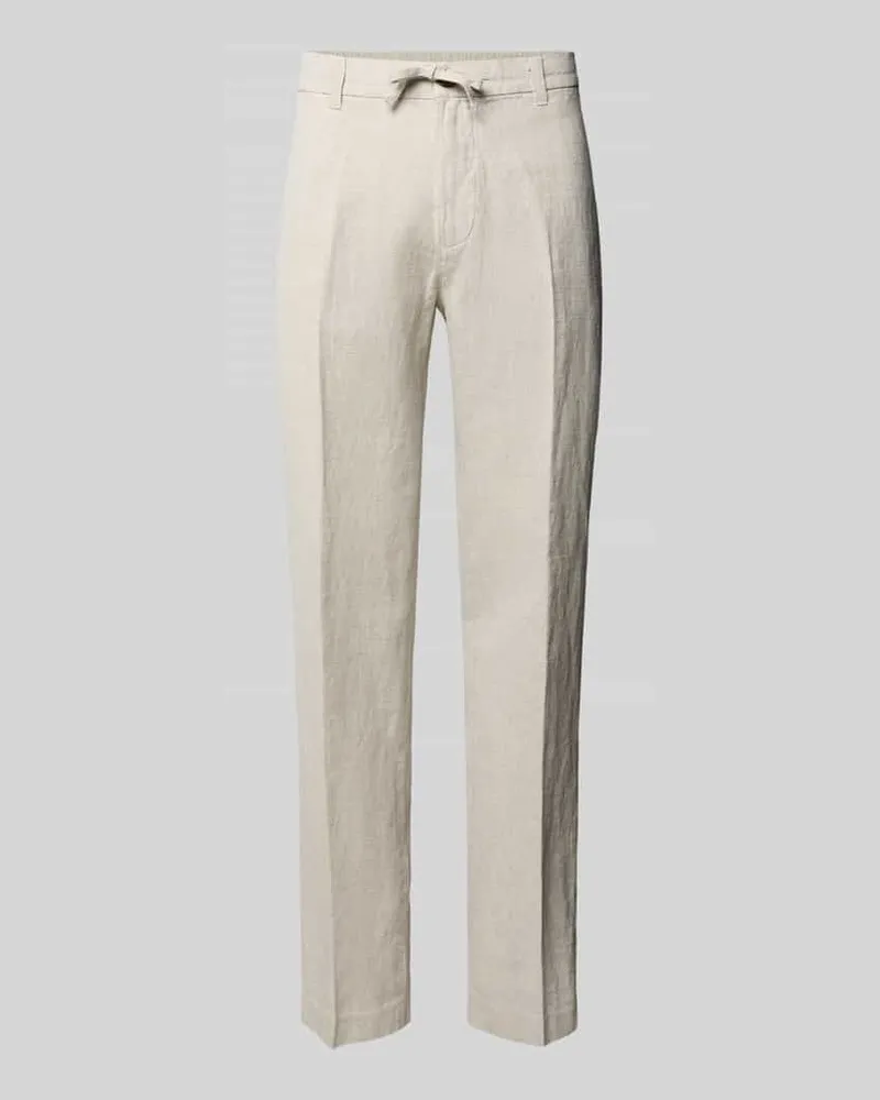 Selected Homme Regular Fit Leinenhose mit Bügelfalten Modell 'LEROY 