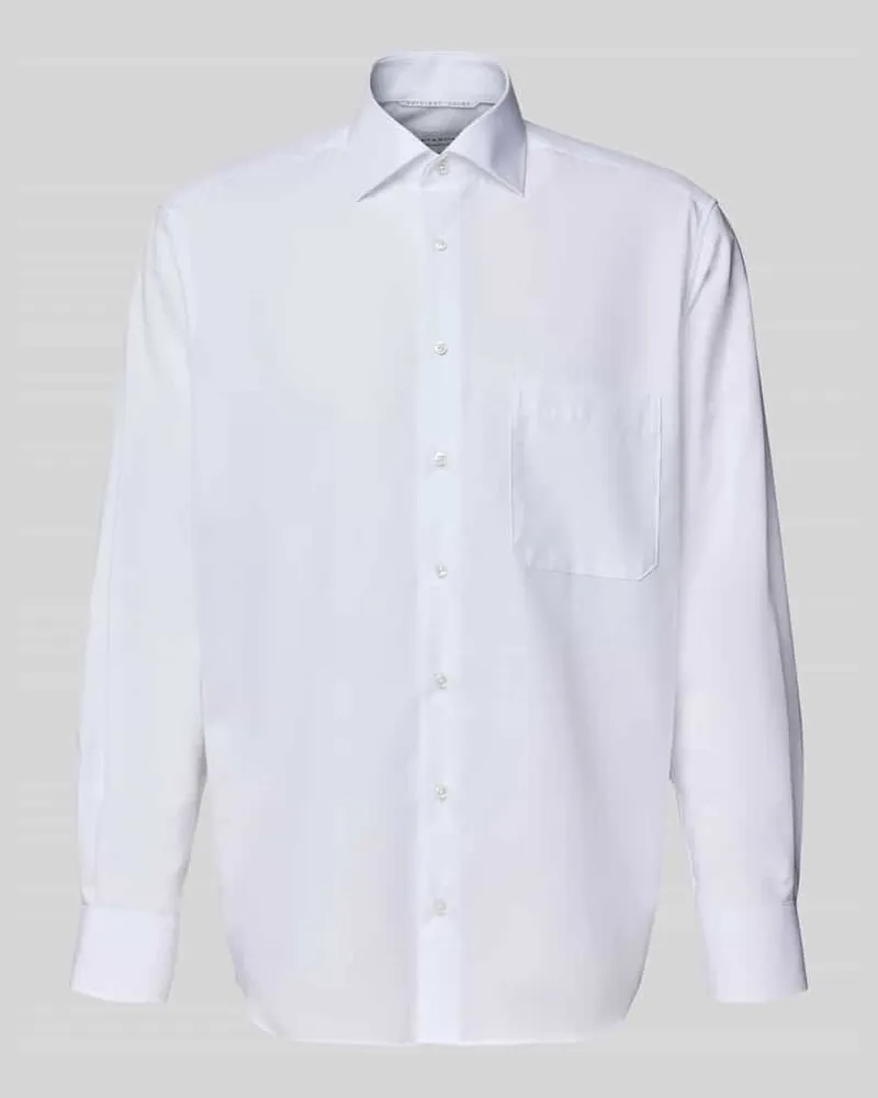 Eterna Comfort Fit Businesshemd aus Popeline Weiss