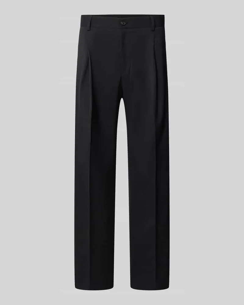 Strellson Loose Fit Anzughose mit Baumwoll-Anteil Modell 'JAROD2 Black